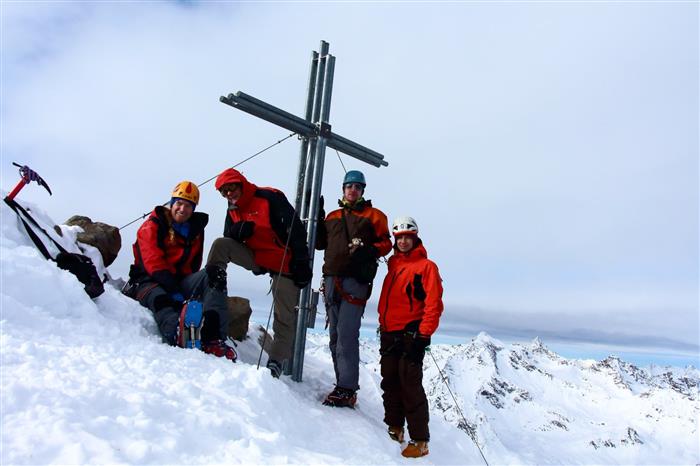 Výstup na vrchol Längentaler Weißer Kogel 3218m