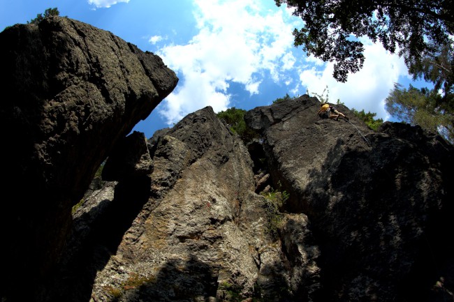 Lezení na skalách Kozelka, přírodní rezervace 