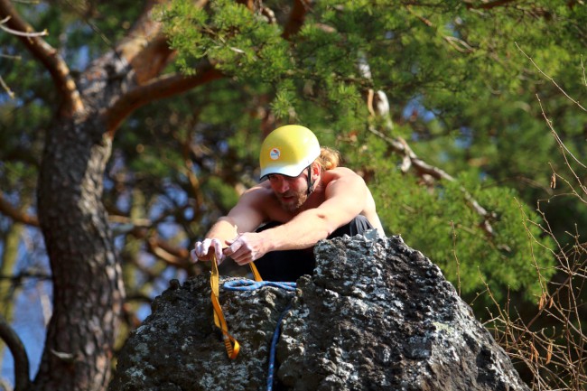 Kozelka, lezení na skalách, Nová Doubravice