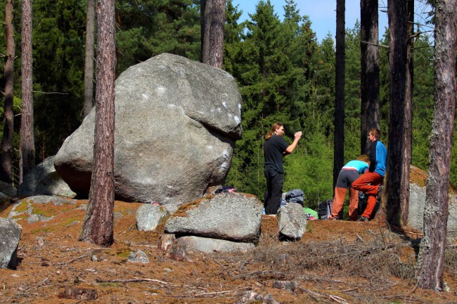 Sklárna Jih, Bouldering na žule, Západní čechy