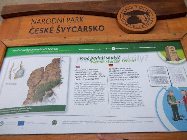 Naučná stezka okolím Pravčické brány, Českosaské Švýcarsko