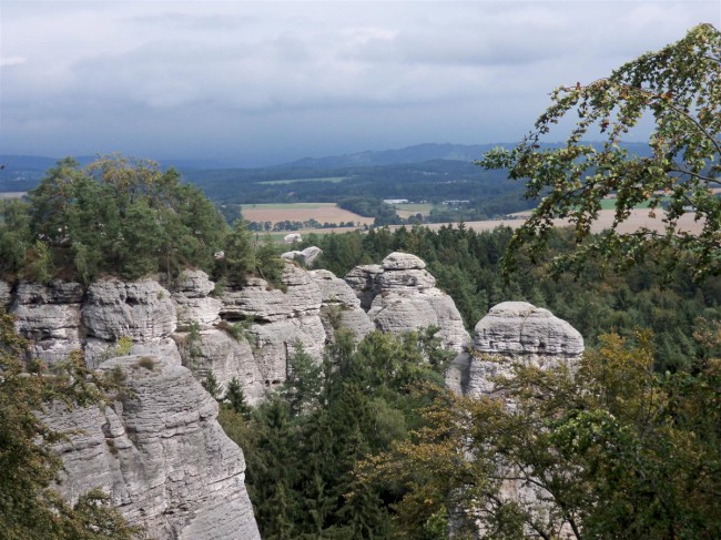 Hrubá Skála, skalní město, pískovcové věže, Hruboskalsko, Český ráj