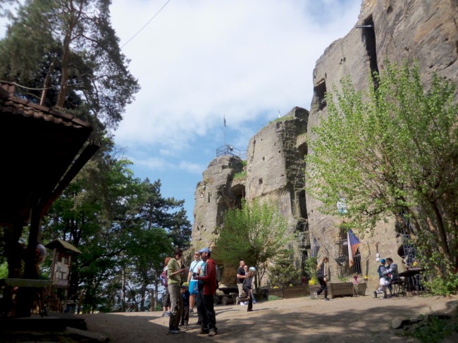 Zřícenina středověkého hradu Valečov, skalní město, Boseň, Český ráj