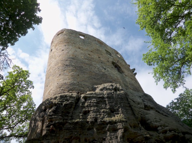 Zřícenina středověkého hradu Valečov, skalní město, Boseň, Český ráj