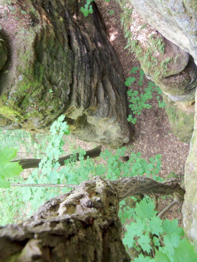 Zřícenina středověkého hradu Valečov, skalní město, Boseň, Český ráj