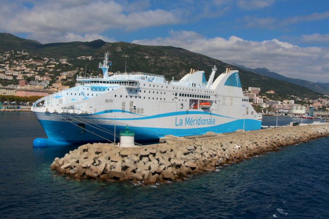 Bastia, příjezd trajektem z Livorna, Cap Corse, Korsika, Francie