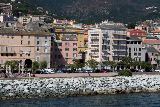 Bastia, příjezd trajektem z Livorna, Cap Corse, Korsika, Francie