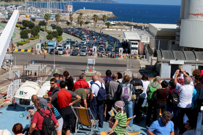 Bastia, příjezd trajektem z Livorna, Cap Corse, Korsika, Francie