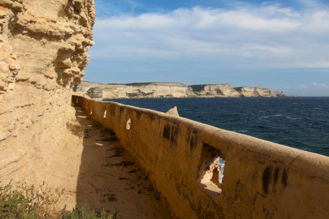 Bonifacio, Aragonovi schody, Korsika, Francie
