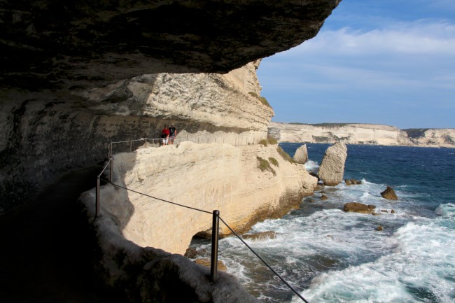 Bonifacio, Aragonovi schody, Korsika, Francie