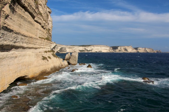 Bonifacio, Aragonovi schody, Korsika, Francie
