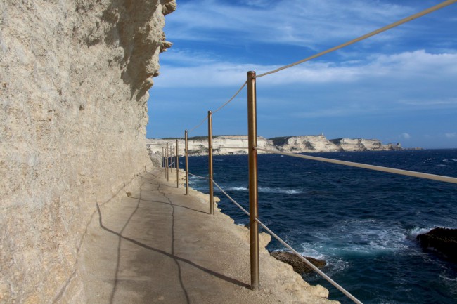 Bonifacio, Aragonovi schody, Korsika, Francie