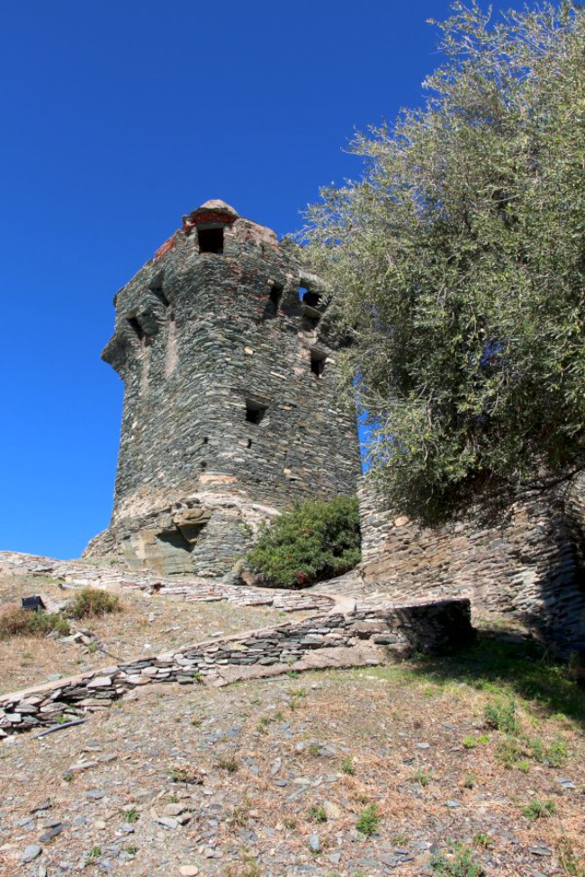 Nonza, Torra di Nonza, Cap Corse, Korsika, Francie