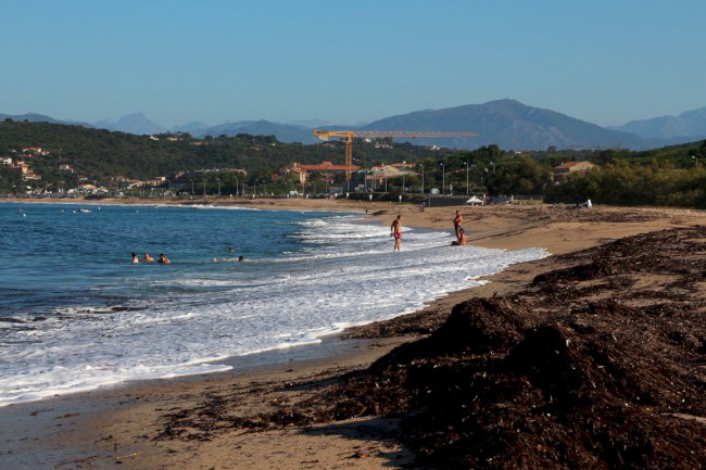 Porticciolo, pláže a pobřeží Ajaccia, Corse-du-Sud, Korsika, Francie