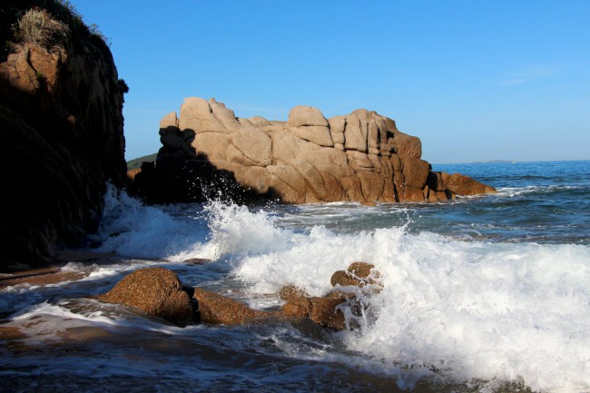 Porticciolo, pláže a pobřeží Ajaccia, Corse-du-Sud, Korsika, Francie