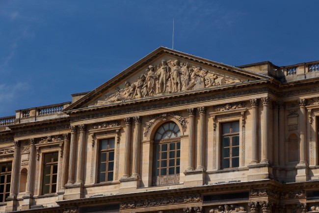 Muzeum Louvre, Tuilerijské zahrady, Paříž, Francie