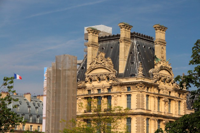 Muzeum Louvre, Tuilerijské zahrady, Paříž, Francie