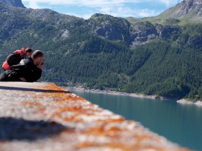 Přehrada Lacul du Chevril, Route des Grandes Alpes, Francie