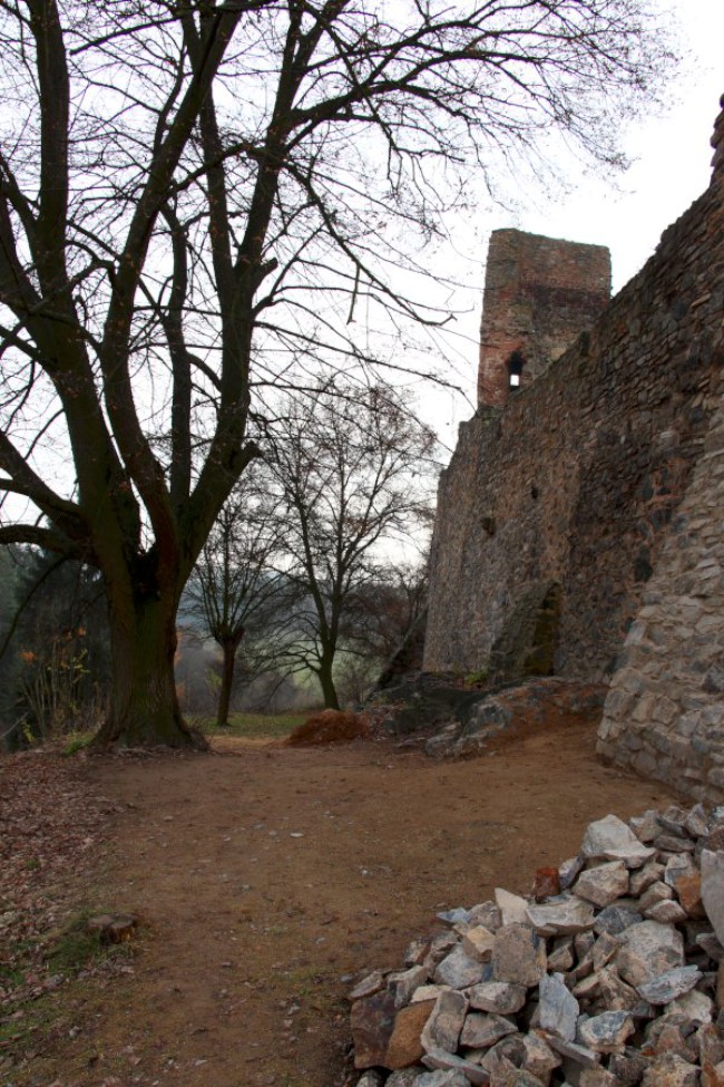 Zřícenina gotického hradu Krakovec, Křivoklátsko, Chráněná krajinná oblast 