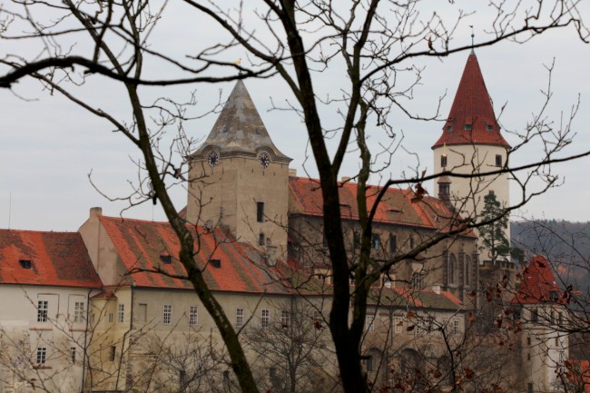 Hrad Křivoklát, gotický lovecký královský hrad, Křivoklátsko, Chráněná krajinná oblast 