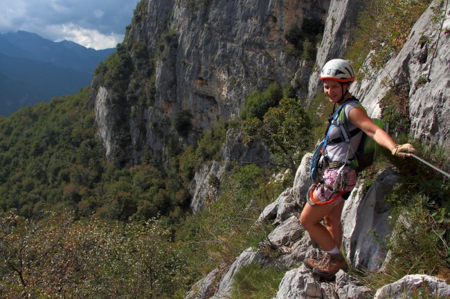 Výstup na horu Cima Capi, Lago di Garda, Itálie