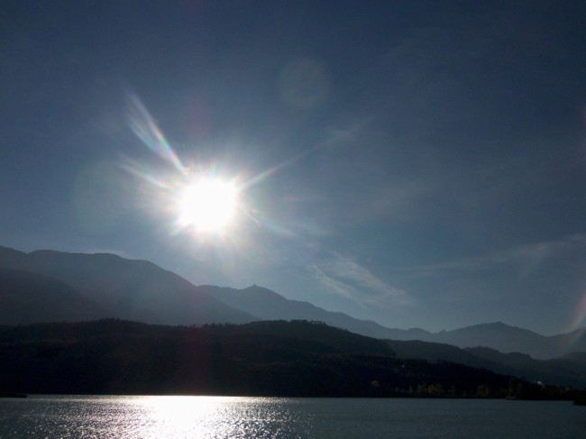 Riva del Garda, jezero Lago di Garda,Chiesetta di Santa Barbara, Bastione, Arco, Lago di Garda, Itálie