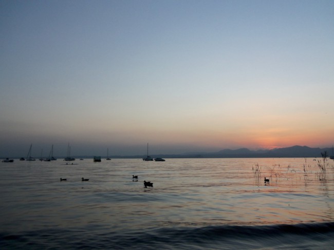 Malcesine, Castello Scaligero, jezero Lago di Garda, Severní Itálie