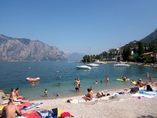 Malcesine, Castello Scaligero, jezero Lago di Garda, Severní Itálie
