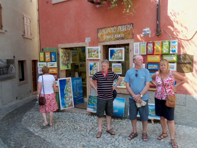 Malcesine, Castello Scaligero, jezero Lago di Garda, Severní Itálie