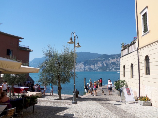 Malcesine, Castello Scaligero, jezero Lago di Garda, Severní Itálie