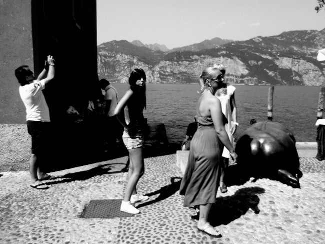 Malcesine, Castello Scaligero, jezero Lago di Garda, Severní Itálie