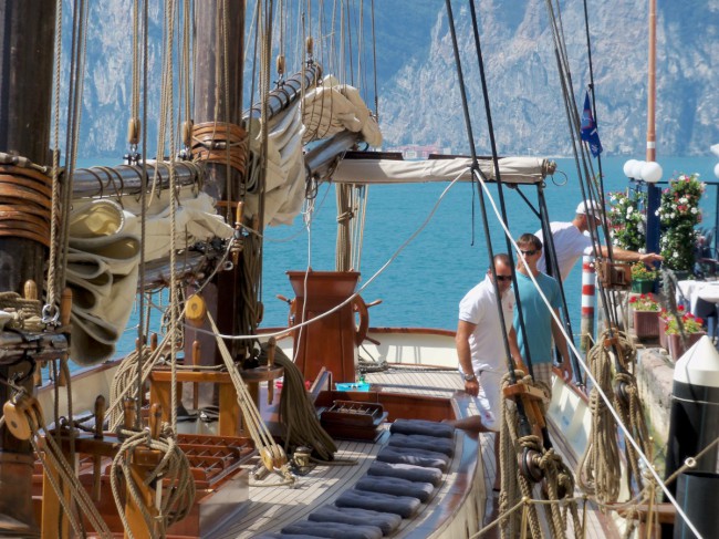Malcesine, Castello Scaligero, jezero Lago di Garda, Severní Itálie