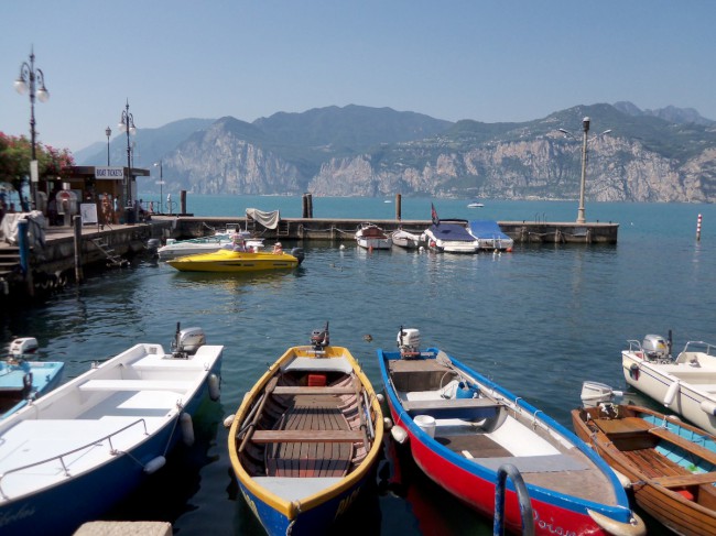 Malcesine, Castello Scaligero, jezero Lago di Garda, Severní Itálie