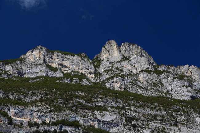 Lezení v lezecké oblasti Parete zebrata, Pietramurata, Jižní Tyrolsko, Itálie