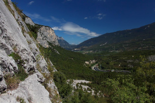 Lezení v lezecké oblasti Parete zebrata, Pietramurata, Jižní Tyrolsko, Itálie