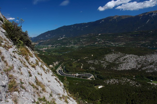 Lezení v lezecké oblasti Parete zebrata, Pietramurata, Jižní Tyrolsko, Itálie