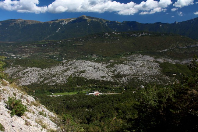 Lezení v lezecké oblasti Parete zebrata, Pietramurata, Jižní Tyrolsko, Itálie