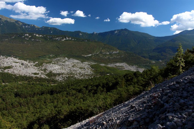 Lezení v lezecké oblasti Parete zebrata, Pietramurata, Jižní Tyrolsko, Itálie