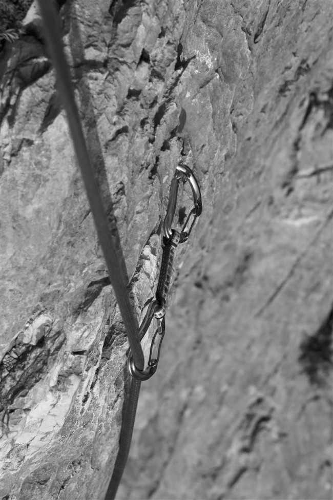 Lezení v lezecké oblasti Nago, Italie, Trentino, Jižní Tyrolsko