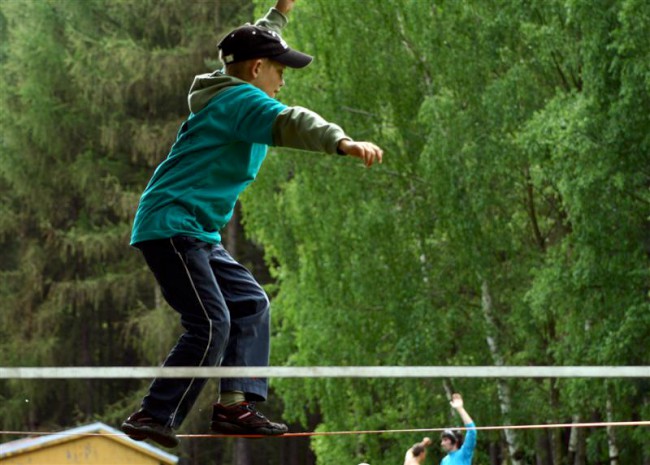 Slack line maraton, Petzl Slackline Trip, Ostrov