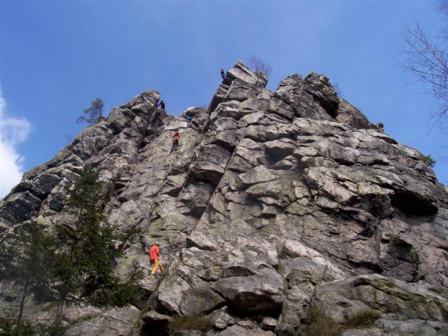 Skály Drátník, Kurz horského průvodce, Vysočina