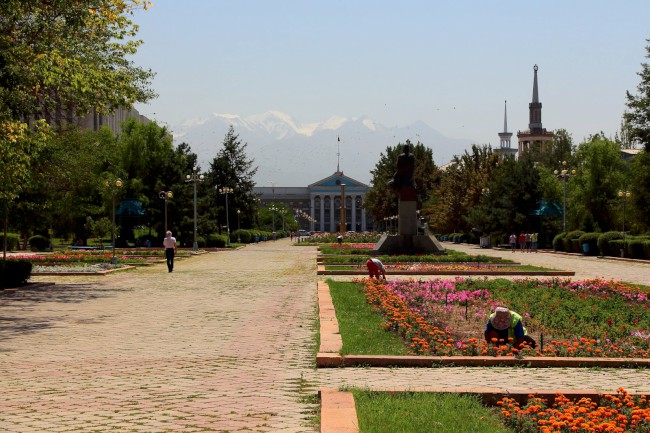 Biškek, hlavní město Kyrgyzstánu