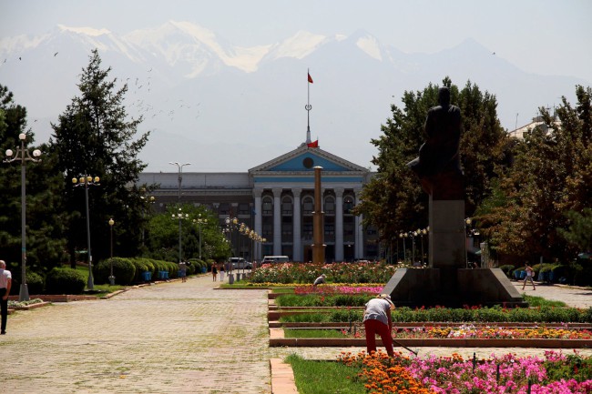 Biškek, hlavní město Kyrgyzstánu