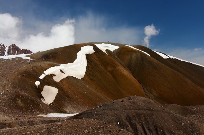 Výstup do prvního výškového tábora C1, Kyrgyzstán, Expedice Pik Lenina