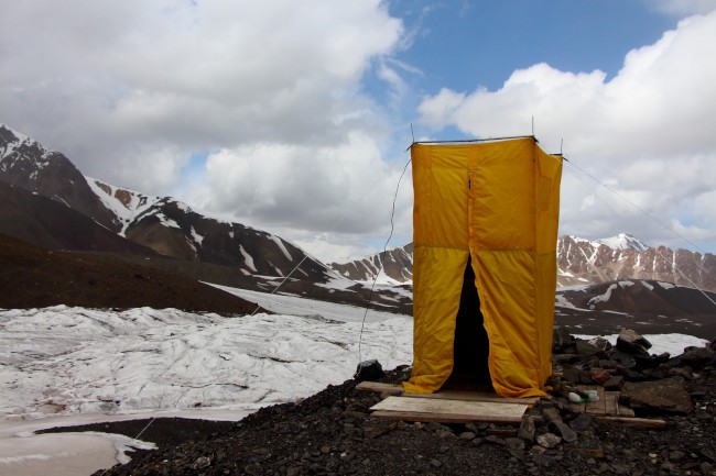 Výstup do prvního výškového tábora C1, Kyrgyzstán, Expedice Pik Lenina