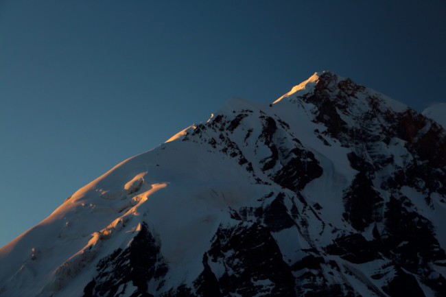 Výstup do prvního výškového tábora C1, Kyrgyzstán, Expedice Pik Lenina