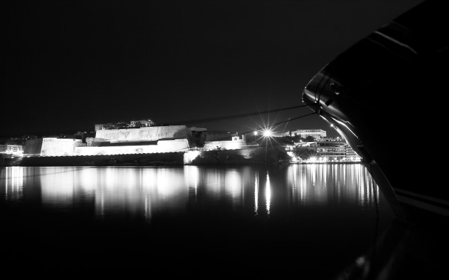 Noční focení Valleta, ostrov Malta