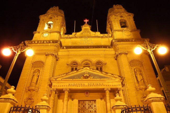 Noční focení Valleta, ostrov Malta