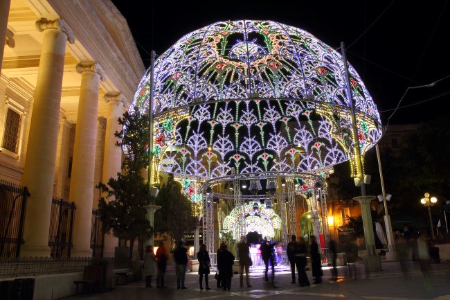 Noční focení Valleta, ostrov Malta