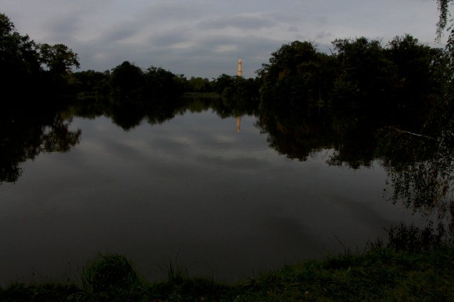 Zámek Lednice, zámecky park, Minaret, rozhledna, Pálava, Jižní Morava